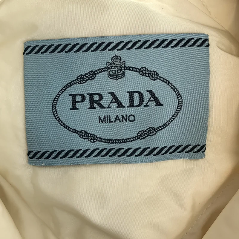 PRADA / プラダ | 三角ロゴプレート ダウンベスト | 42 | レディース