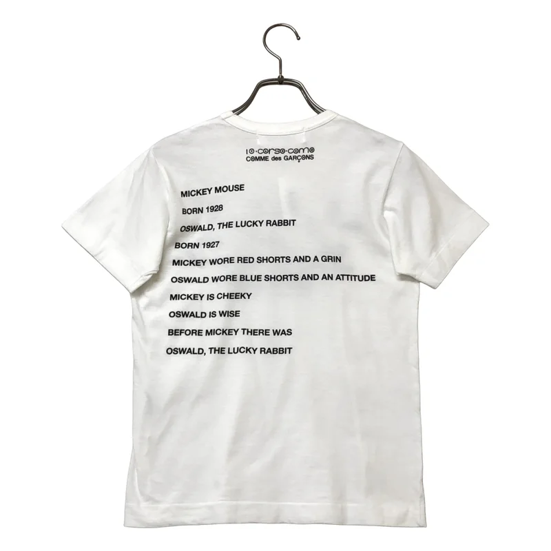 COMME des GARCONS / コムデギャルソン | 10 corso como / oswald / オズワルド プリント Tシャツ カットソー | S | レディース