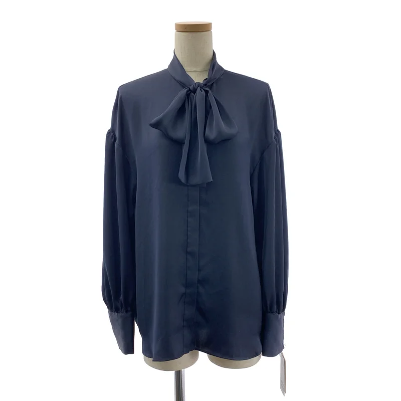IENA / イエナ | 2025AW | サテン ボウタイ ブラウス シャツ |