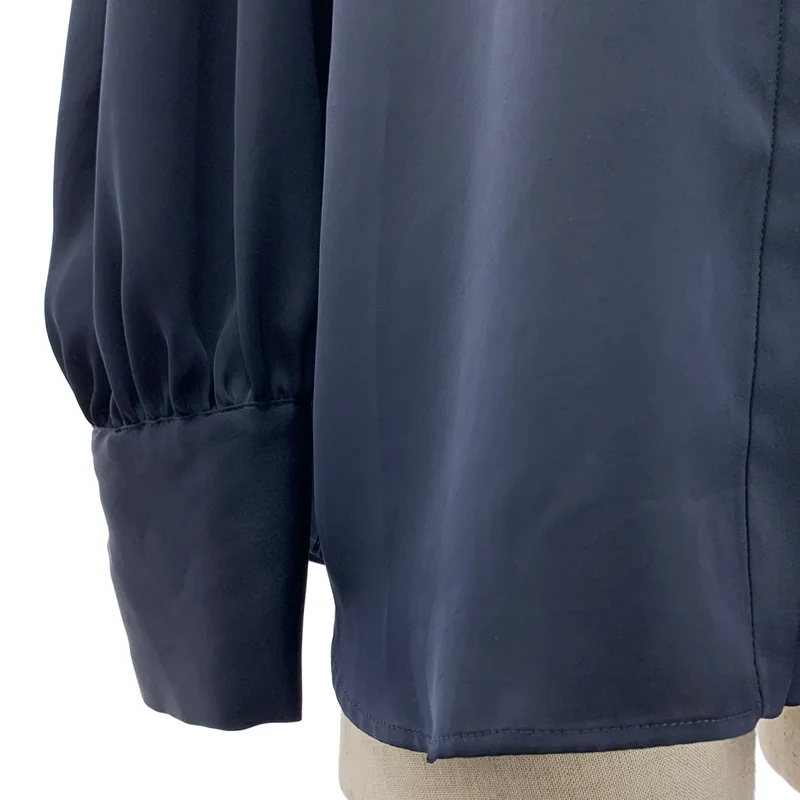 IENA / イエナ | 2025AW | サテン ボウタイ ブラウス シャツ |