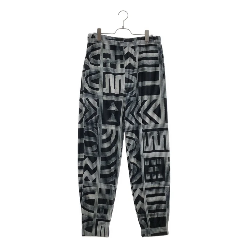 HOMME PLISSE ISSEY MIYAKE / オムプリッセイッセイミヤケ | 2019SS | 総柄プリント プリーツ イージーパンツ HP91JF168 | 3 | メンズ