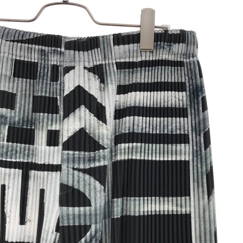HOMME PLISSE ISSEY MIYAKE / オムプリッセイッセイミヤケ | 2019SS | 総柄プリント プリーツ イージーパンツ HP91JF168 | 3 | メンズ