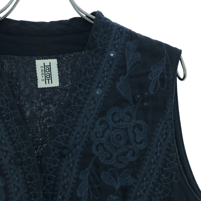HaaT ISSEY MIYAKE / ハートイッセイミヤケ | コットン 刺しゅう ベスト | 3 | レディース