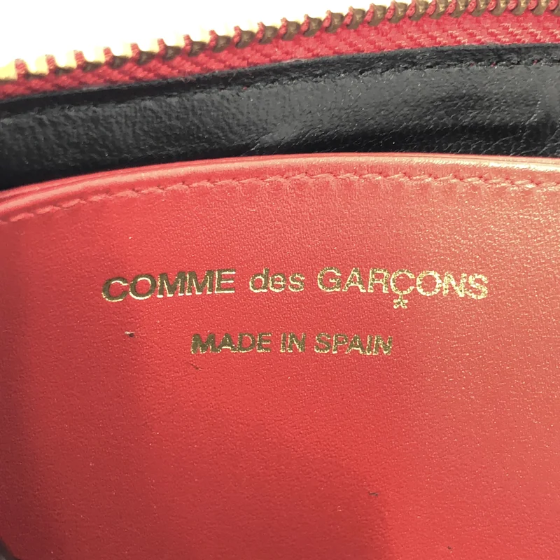 COMME des GARCONS / コムデギャルソン | Wallet / ポルカドットプリント L字 ジップ ウォレット |