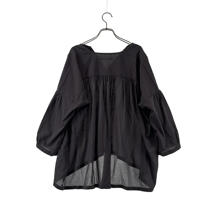 evam eva / エヴァムエヴァ | cotton pullover タック プルオーバーシャツ |