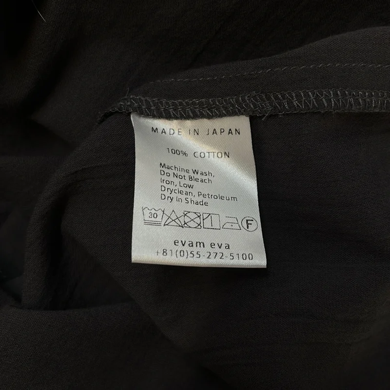 evam eva / エヴァムエヴァ | cotton pullover タック プルオーバーシャツ |