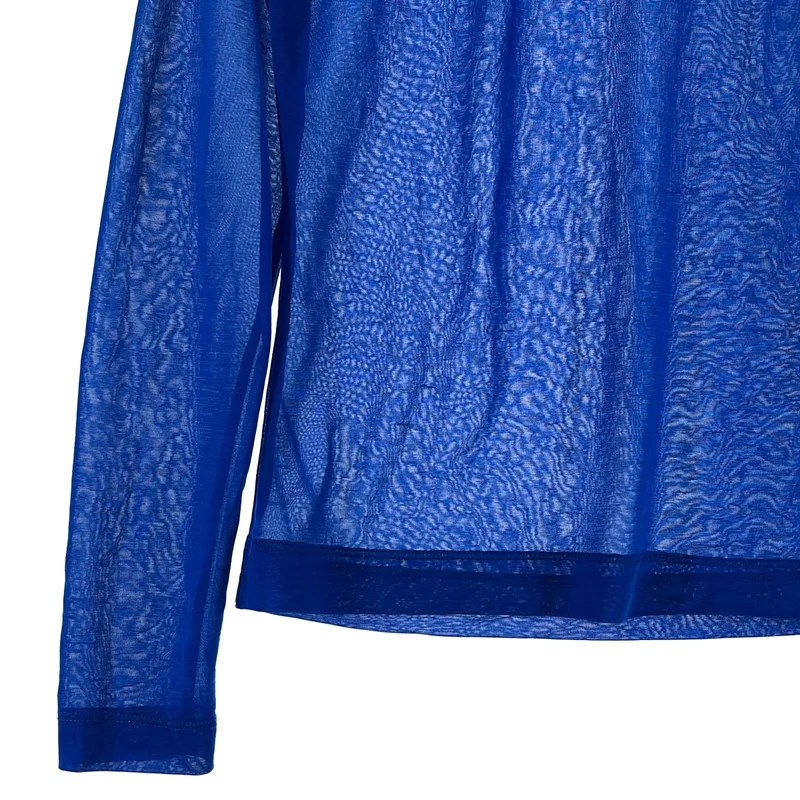 DRIES VAN NOTEN / ドリスヴァンノッテン | シアー ラメ ハイネック カットソー | S | レディース