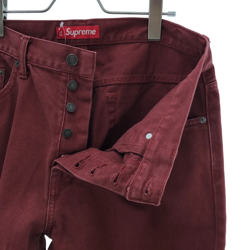 SUPREME / シュプリーム | 2024AW | Regular Jean レギュラー デニムパンツ | 32 | レッド | メンズ SUPREME / シュプリーム | 2024AW | Regular Jean レギュラー デニム