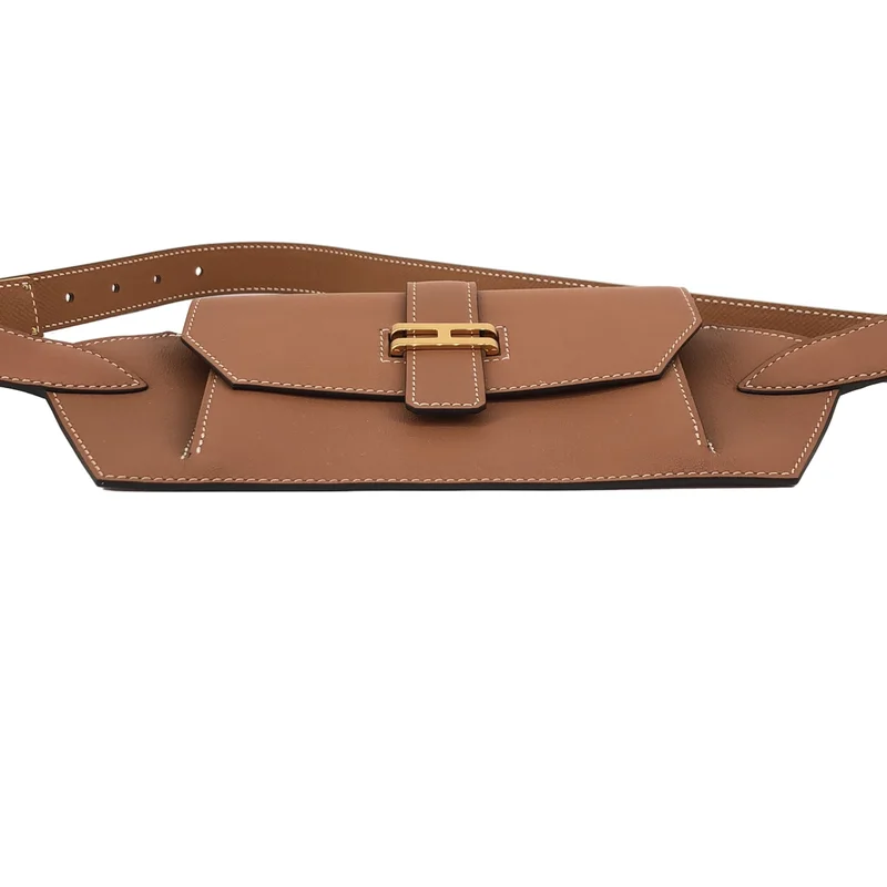 HERMES / エルメス | エランポケット24 レザー ウエストバッグ |