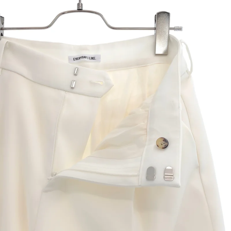Deuxieme Classe / ドゥーズィエムクラス | 2025SS | Blanc タック ワイドパンツ | 36 | レディース