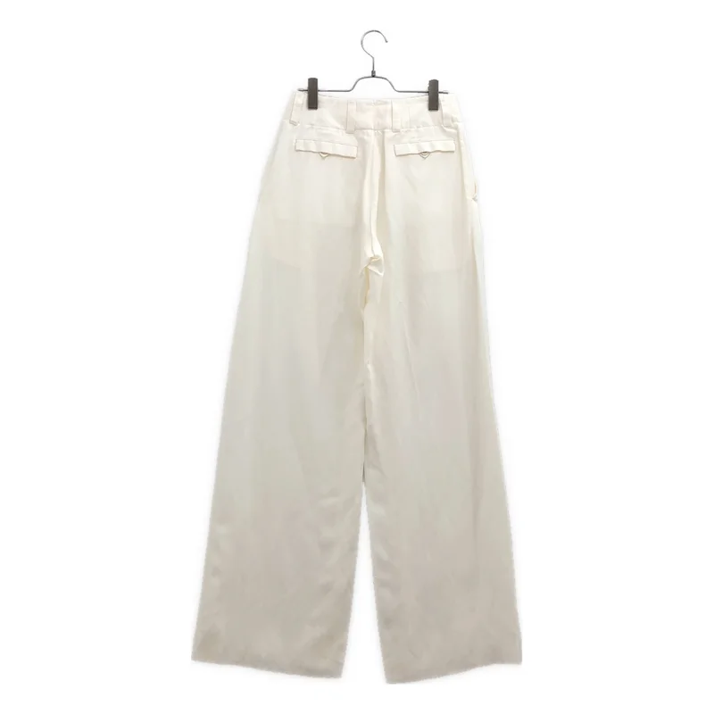 Salvatore Ferragamo / サルヴァトーレフェラガモ | シルク タック パンツ 0760239 | 40 | レディース