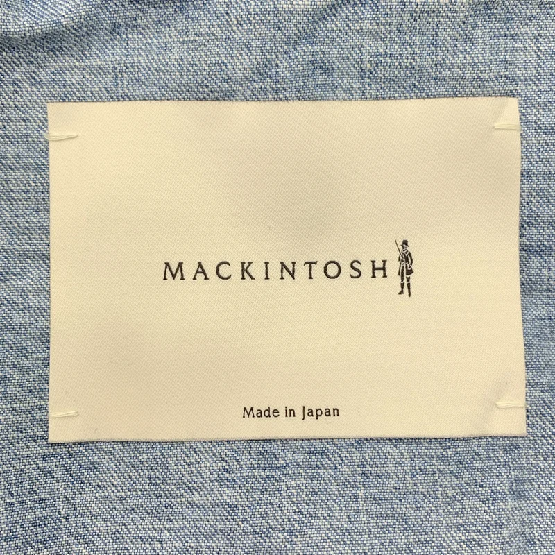 MACKINTOSH / マッキントッシュ | デニム ロゴボタン ダブル オーバーコート | 8 | レディース