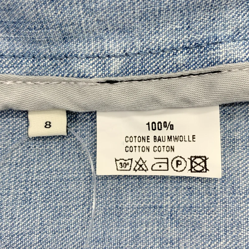 MACKINTOSH / マッキントッシュ | デニム ロゴボタン ダブル オーバーコート | 8 | レディース