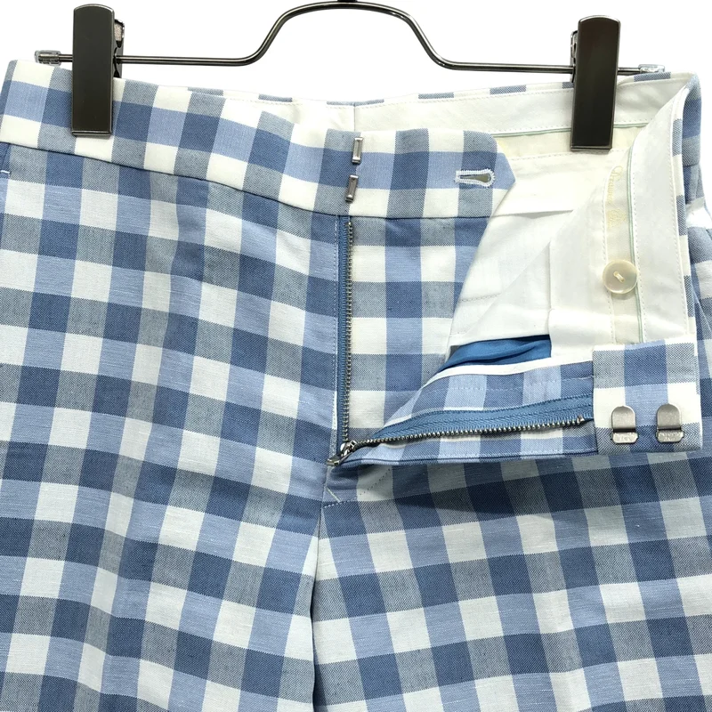 Drawer / ドゥロワー | 2022SS | ギンガムチェック ストレート クロップド パンツ | 34 | レディース