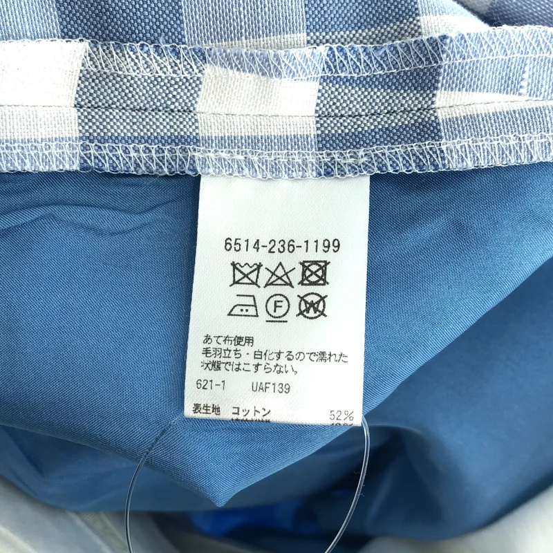 Drawer / ドゥロワー | 2022SS | ギンガムチェック ストレート クロップド パンツ | 34 | レディース
