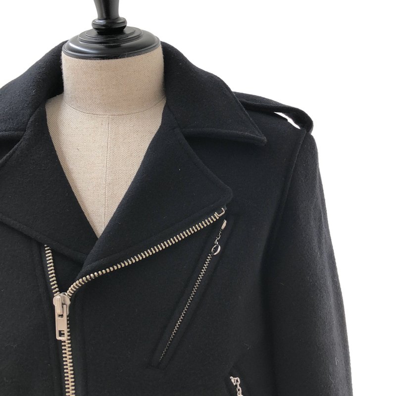 YOHJI YAMAMOTO POUR HOMME / ヨウジヤマモトプールオム | 2003AW | ウール ダブル ライダース ジャケット | 3 | メンズ