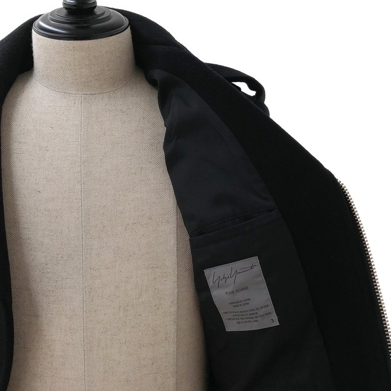 YOHJI YAMAMOTO POUR HOMME / ヨウジヤマモトプールオム | 2003AW | ウール ダブル ライダース ジャケット | 3 | メンズ