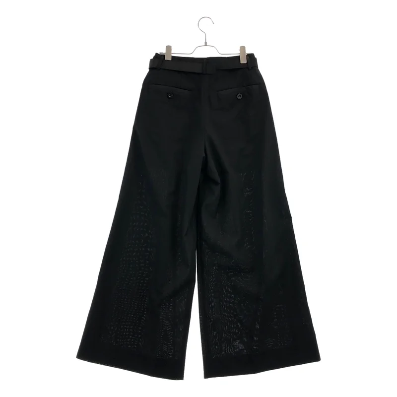 sacai / サカイ | 2022SS | Suiting Pants サイドライン ワイドパンツ | 1 | レディース