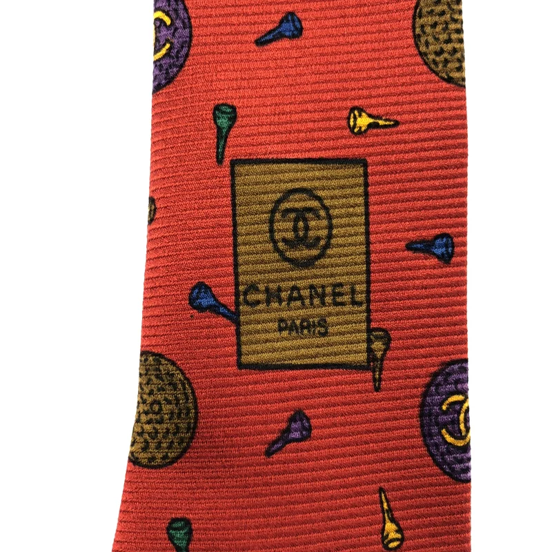 CHANEL / シャネル | シルク 総柄 ココマーク スーツ ネクタイ |