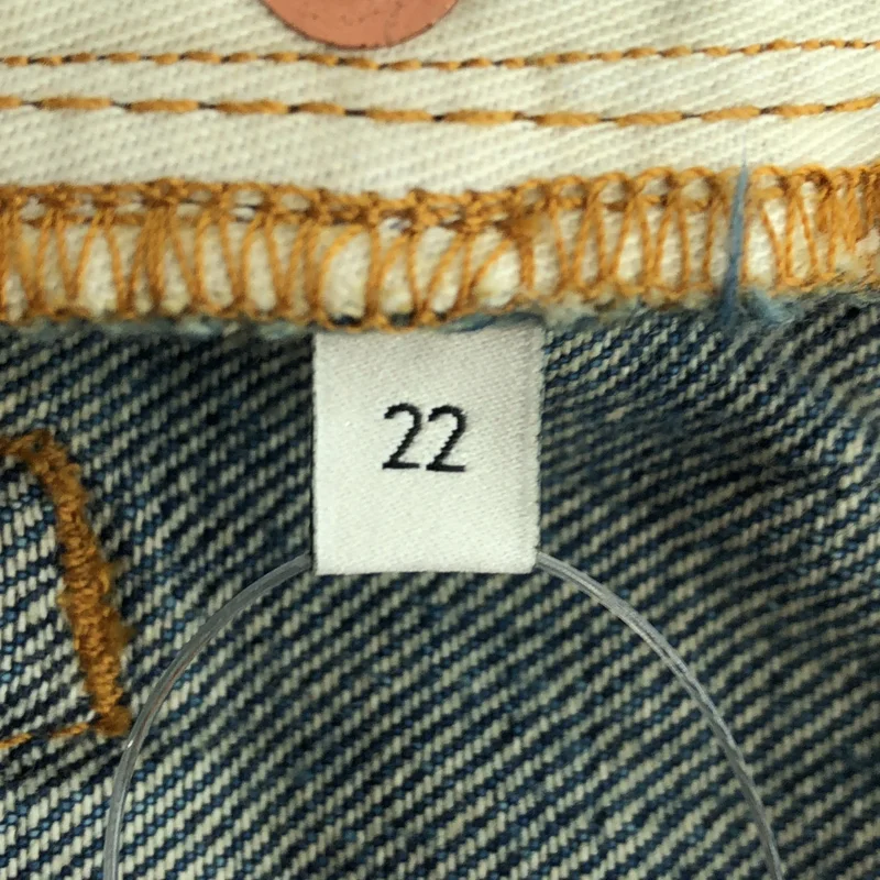 GUCCI / グッチ | エコブリーチ ドリップドオーガニック デニムパンツ | 22 | レディース