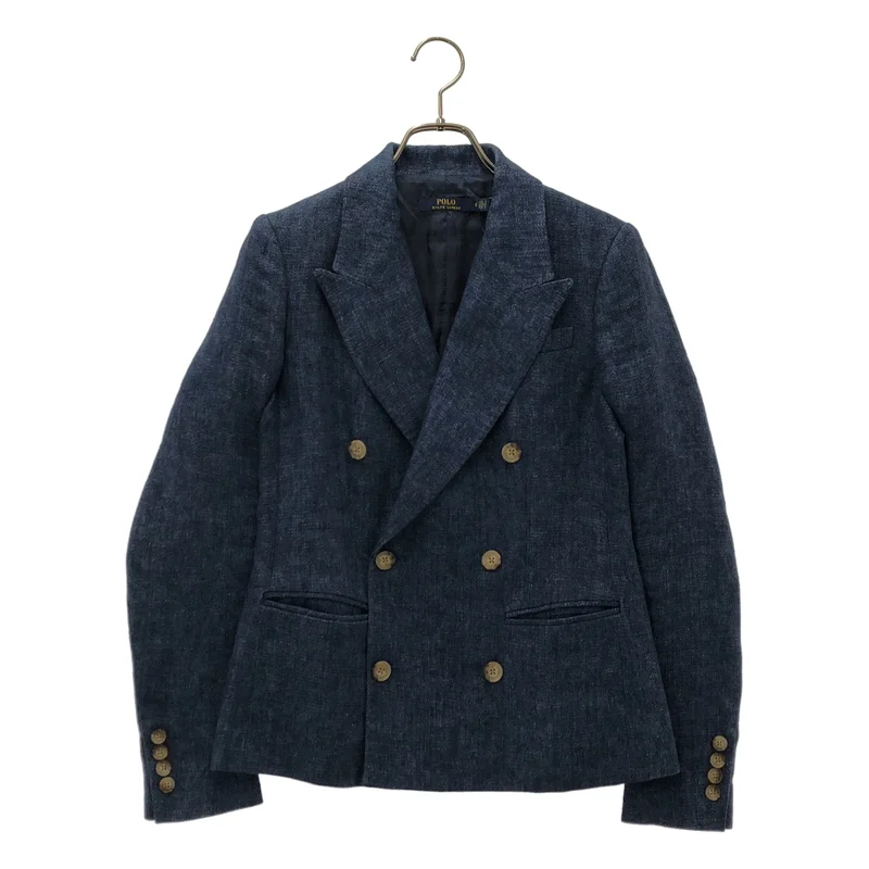 POLO RALPH LAUREN / ポロラルフローレン | ピークドラペル ダブル ジャケット | 0 | レディース