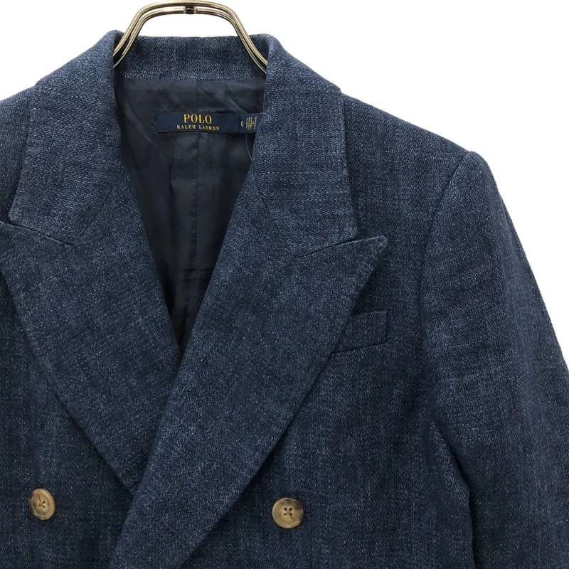 POLO RALPH LAUREN / ポロラルフローレン | ピークドラペル ダブル ジャケット | 0 | レディース