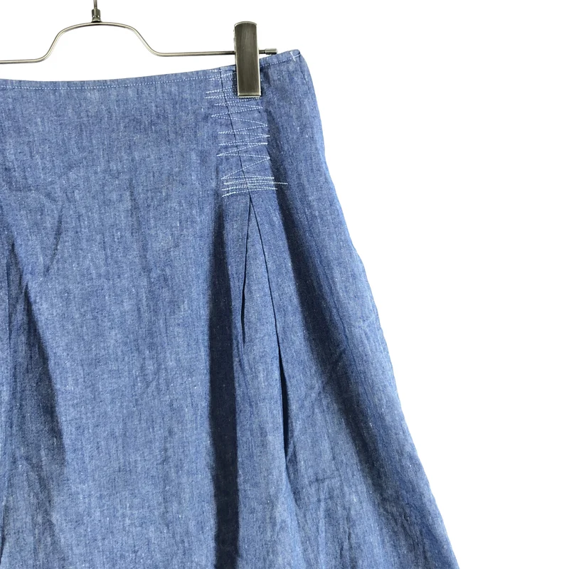 tricot COMME des GARCONS / トリココムデギャルソン | AD2001 | コットン リネン ギャザーデザイン スカート | M | レディース