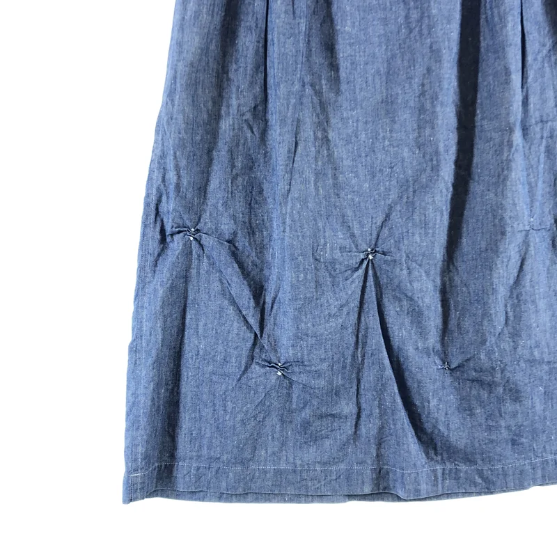 tricot COMME des GARCONS / トリココムデギャルソン | AD2001 | コットン リネン ギャザーデザイン スカート | M | レディース