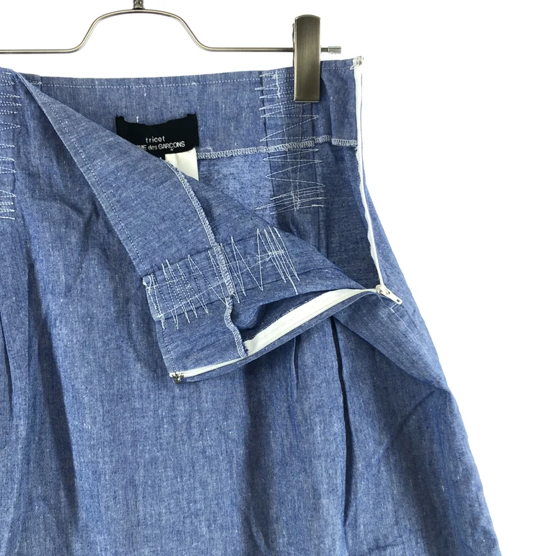 tricot COMME des GARCONS / トリココムデギャルソン | AD2001 | コットン リネン ギャザーデザイン スカート | M | レディース