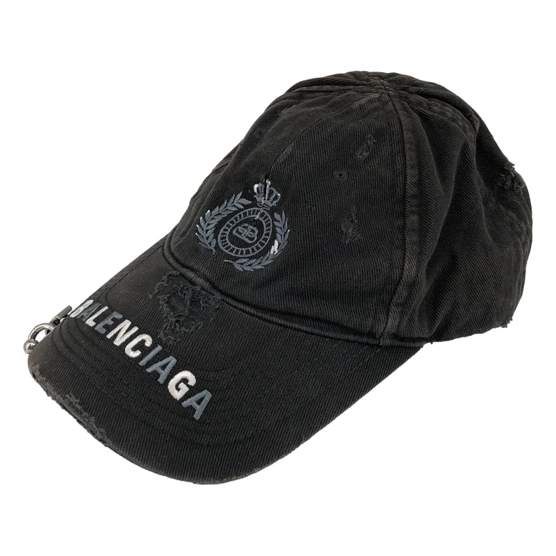 BALENCIAGA / バレンシアガ | Destroyed BB Pierced Cap Cap | L