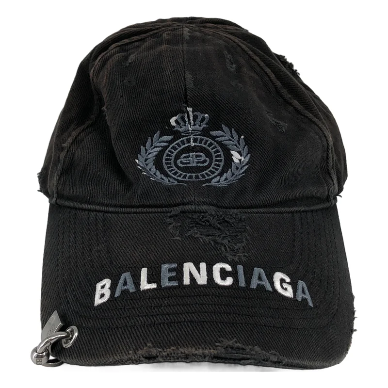 BALENCIAGA / バレンシアガ | Destroyed BB Pierced Cap キャップ | L | その他