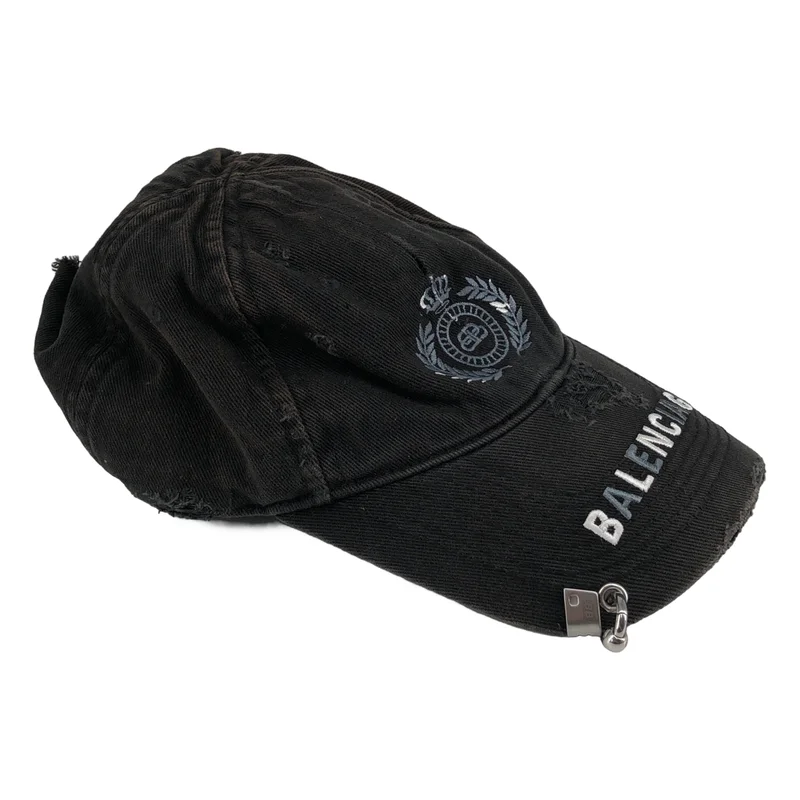 BALENCIAGA / バレンシアガ | Destroyed BB Pierced Cap キャップ | L | その他