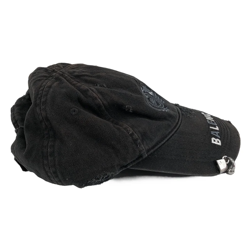 BALENCIAGA / バレンシアガ | Destroyed BB Pierced Cap キャップ | L | その他