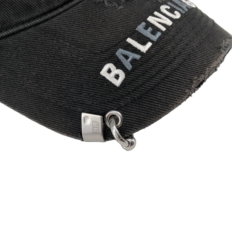 BALENCIAGA / バレンシアガ | Destroyed BB Pierced Cap キャップ | L | その他