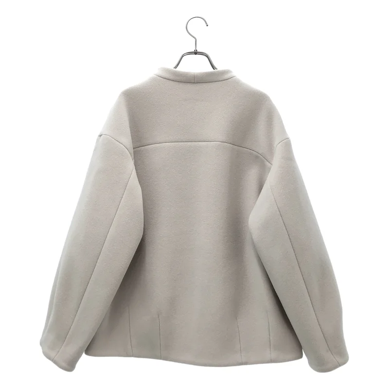 NOBLE / ノーブル | 2025AW | ウール カシミヤ混 MTRレイズドネックジップコート | 36 | レディース