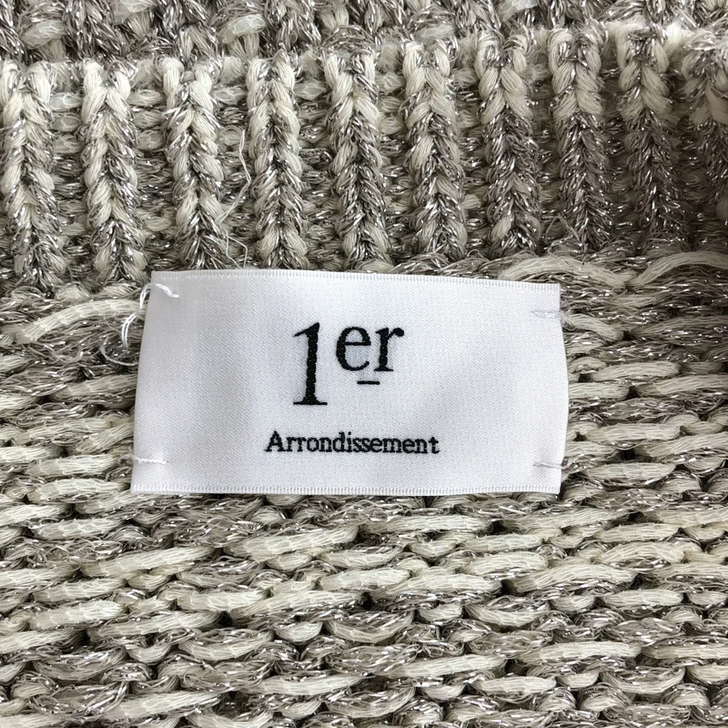 1er Arrondissement / プルミエアロンディスモン | コットン混  クルーネック ラメニットカーディガン ジャケット |