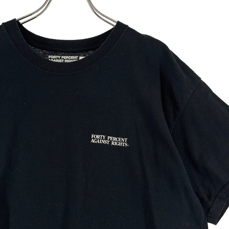 FORTY PERCENTS AGAINST RIGHTS / フォーティーパーセントアゲインストライツ | ロゴ 両面プリント カットソー | M | メンズ
