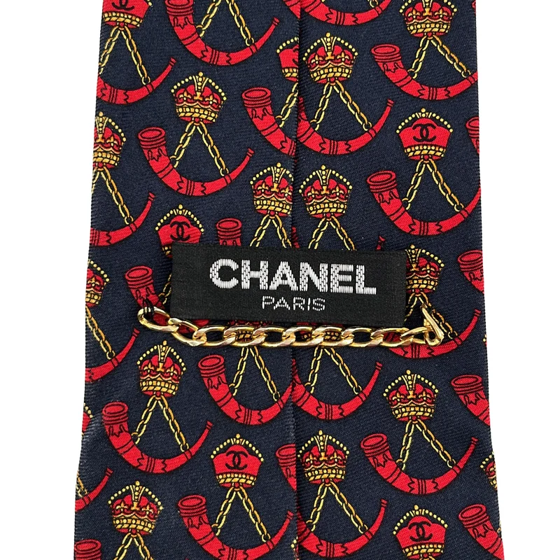 CHANEL / シャネル | シルク 総柄 ココマーク スーツ ネクタイ |