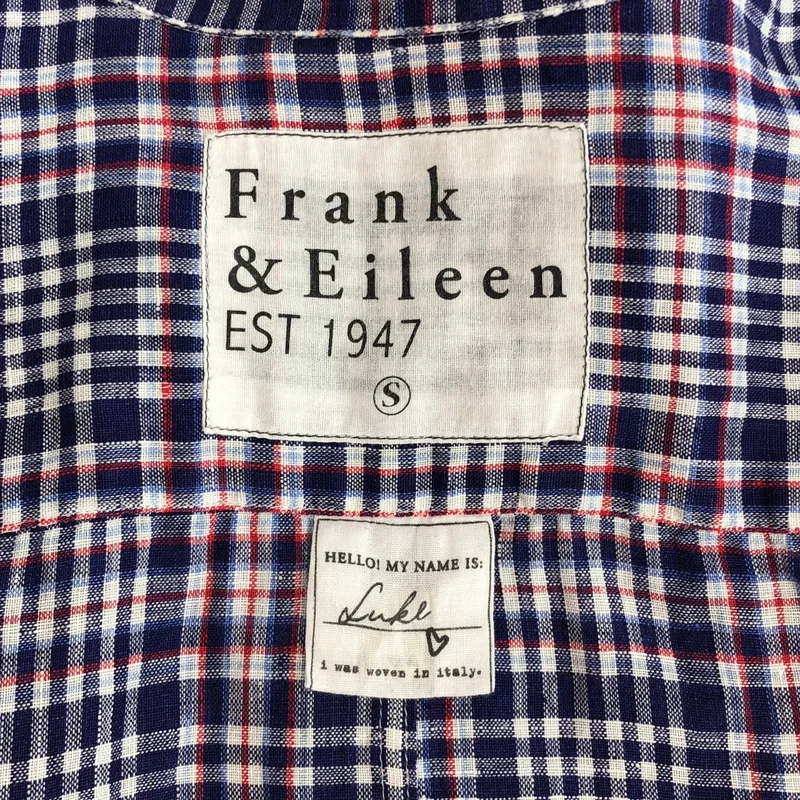 Frank&Eileen / フランクアンドアイリーン | 長袖チェックシャツ | S | レディース
