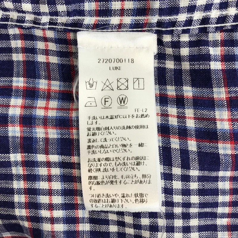 Frank&Eileen / フランクアンドアイリーン | 長袖チェックシャツ | S | レディース