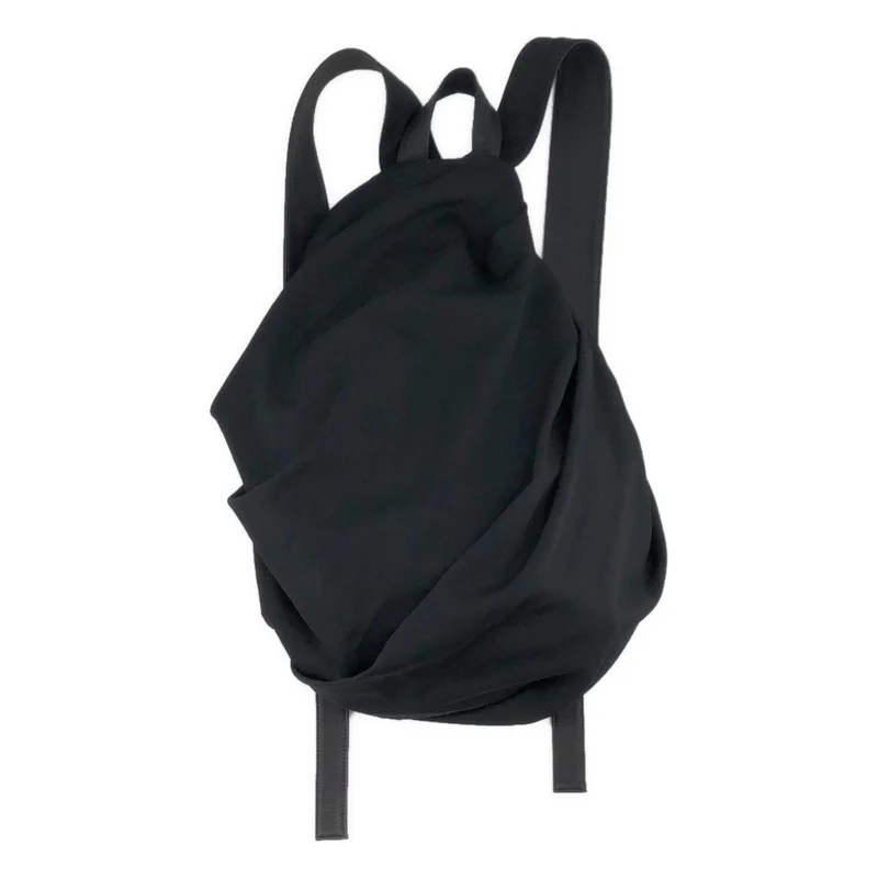 YOHJI YAMAMOTO +NOIR / ヨウジヤマモトプリュスノアール | レザー切替 バックパック  NN-I02-100 |