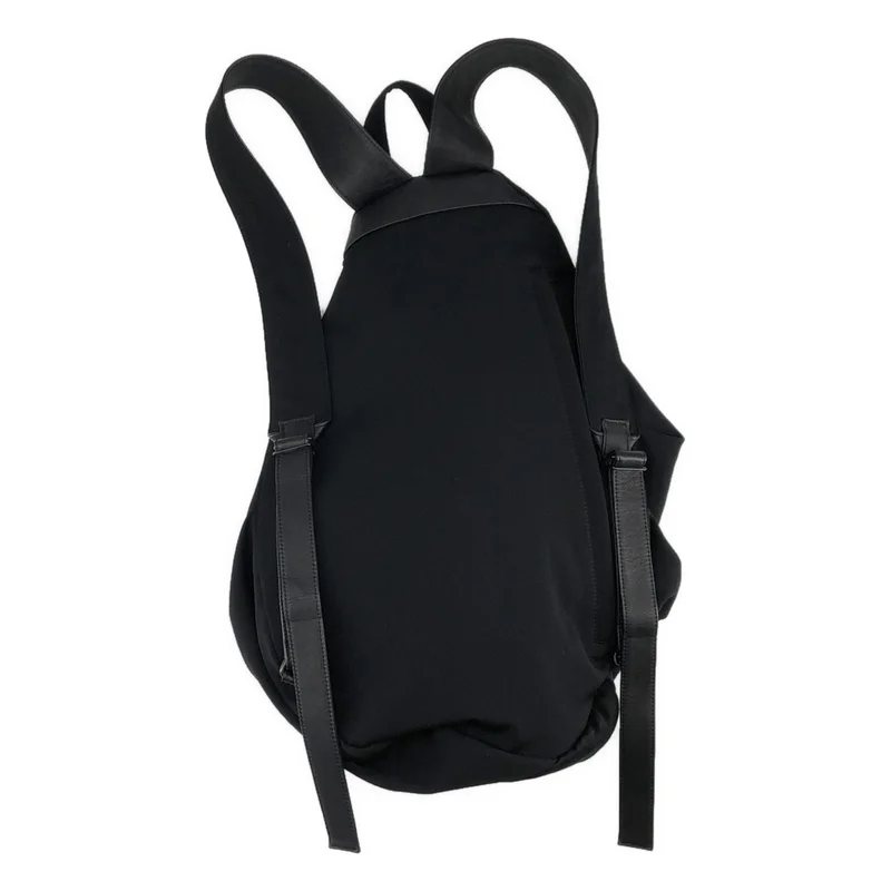 YOHJI YAMAMOTO +NOIR / ヨウジヤマモトプリュスノアール | レザー切替 バックパック  NN-I02-100 |