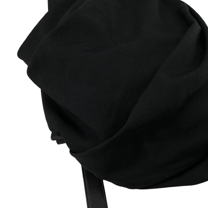 YOHJI YAMAMOTO +NOIR / ヨウジヤマモトプリュスノアール | レザー切替 バックパック  NN-I02-100 |