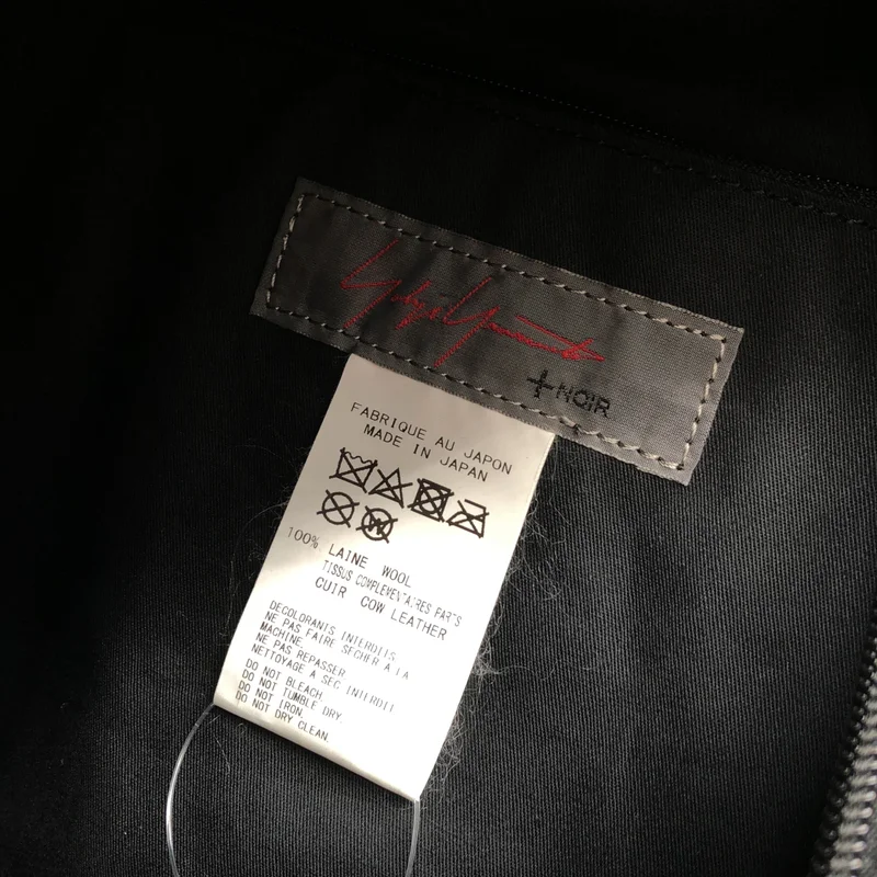 YOHJI YAMAMOTO +NOIR / ヨウジヤマモトプリュスノアール | レザー切替 バックパック  NN-I02-100 |
