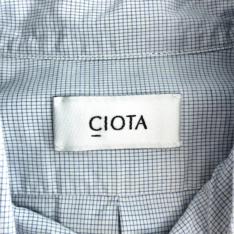 CIOTA / シオタ | チェック ボタンダウン シャツワンピース | F | レディース