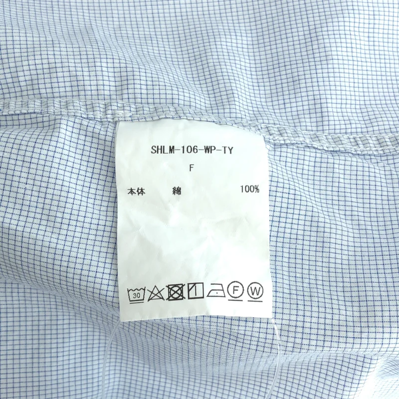 CIOTA / シオタ | チェック ボタンダウン シャツワンピース | F | レディース