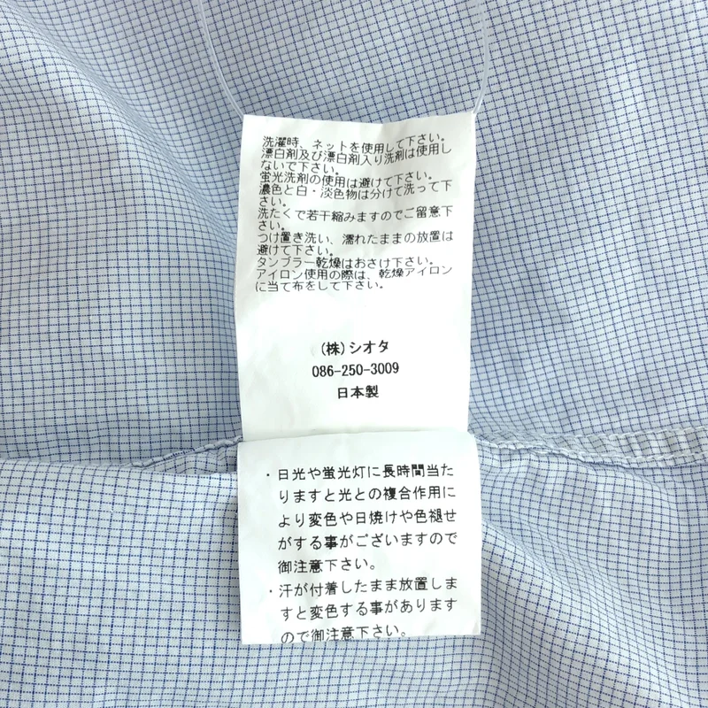 CIOTA / シオタ | チェック ボタンダウン シャツワンピース | F | レディース