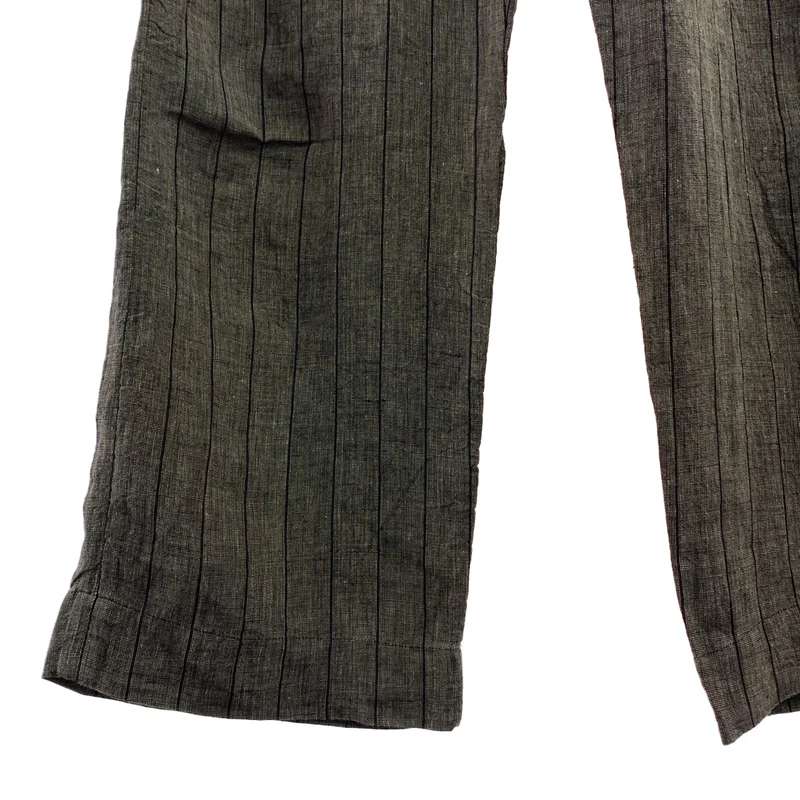 JOHN ALEXANDER SKELTON / ジョンアレキサンダースケルトン | stripe trousers / ストライプ シンチバック パンツ | M | メンズ