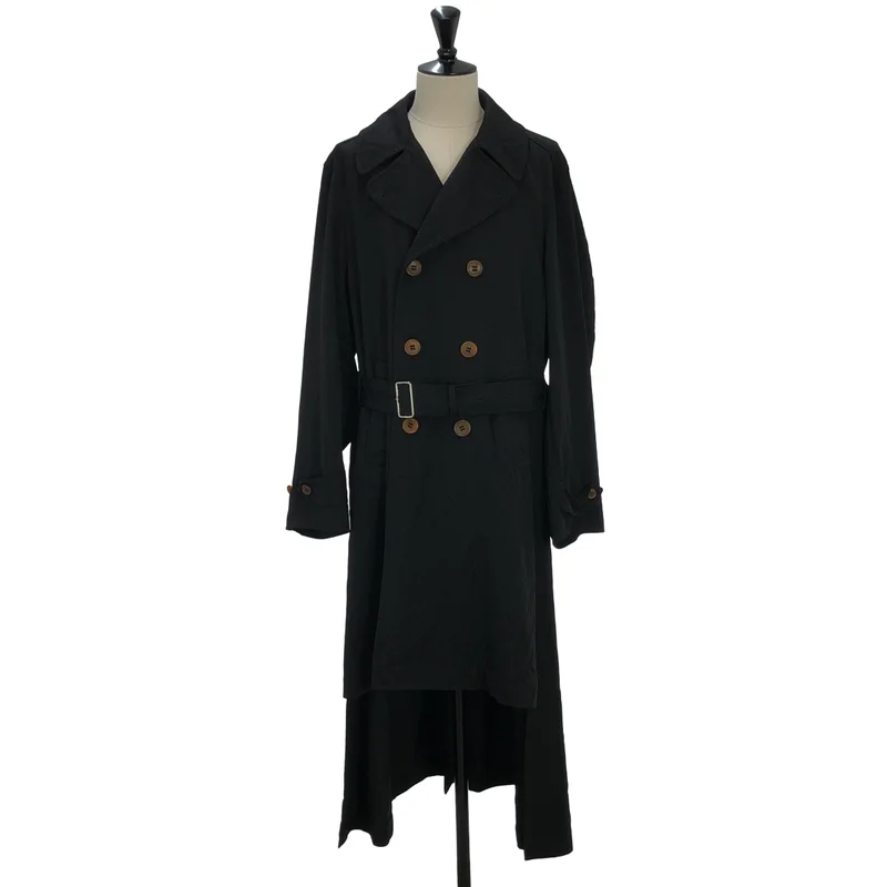 BLACK COMME des GARCONS / ブラックコムデギャルソン | 2022AW | ポリ縮絨 トレンチコート | L | メンズ