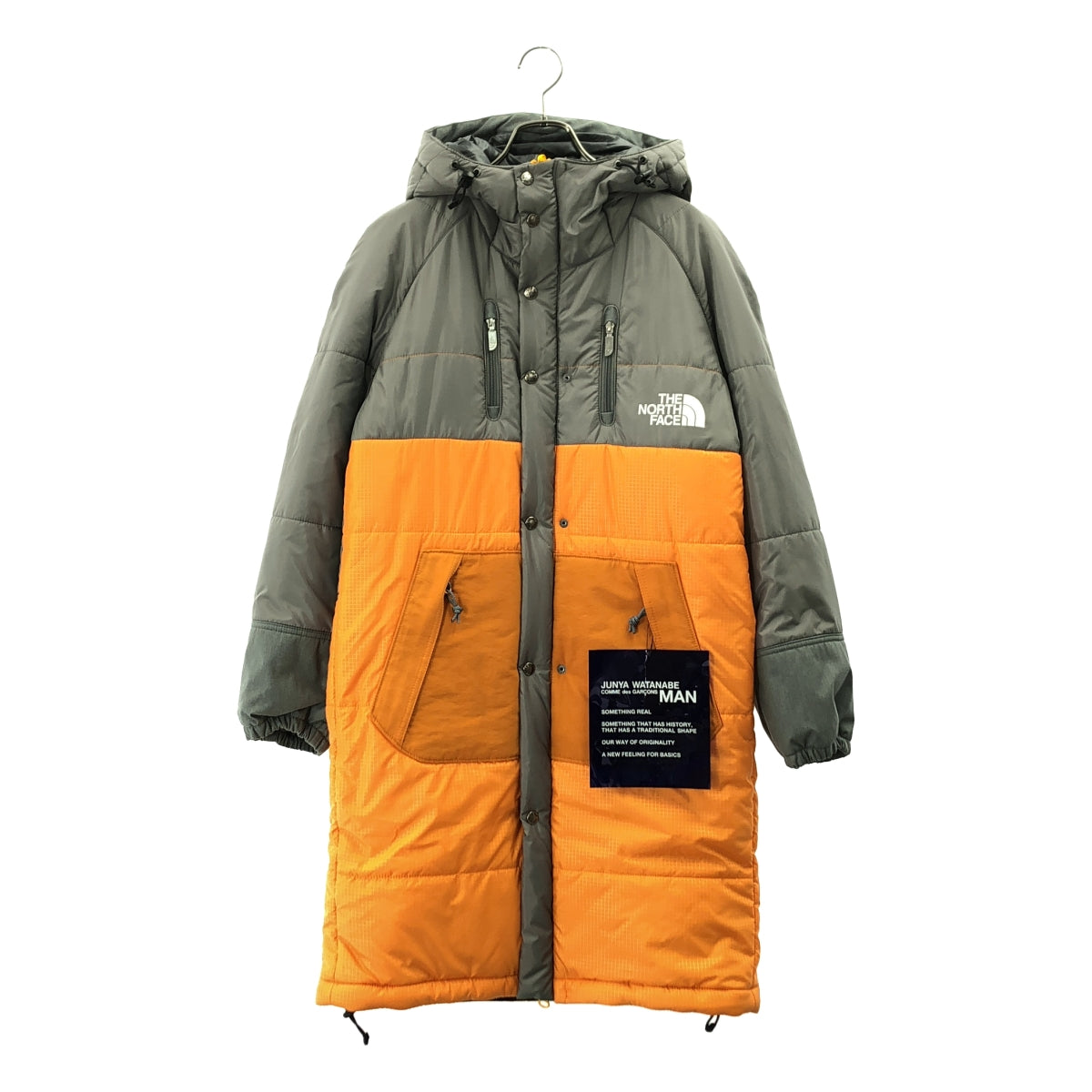 【美品】  JUNYAWATANABE COMMEdesGARCONS MAN / ジュンヤワタナベマン | × THE NORTH FACE / ダブルネーム Sleeping Bag カスタム ダウン コート | XS | グレー/オレンジ | メンズ 美品】 JUNYAWATANABE COMMEdesGARCONS MAN / ジュンヤワタナベマン